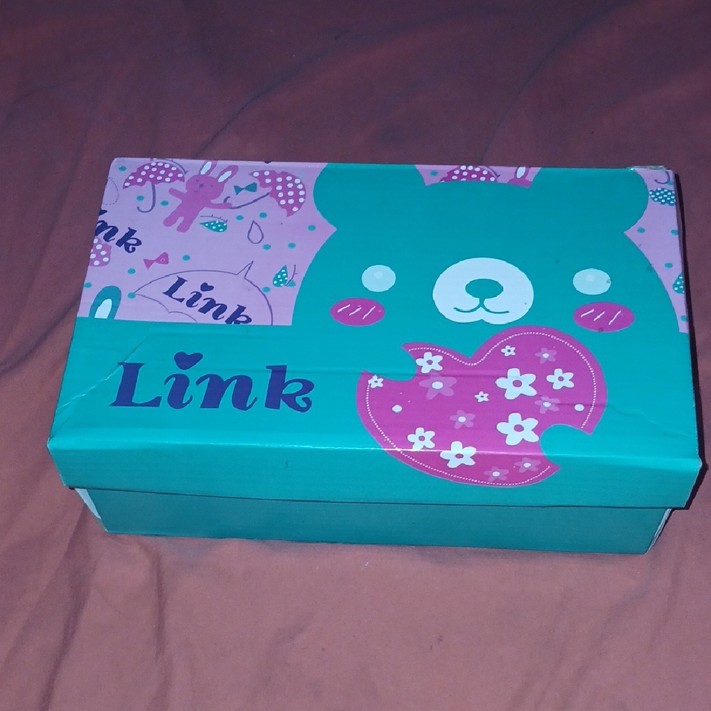 Forever Link Kids Dress Shoes Box - Teal and Pink